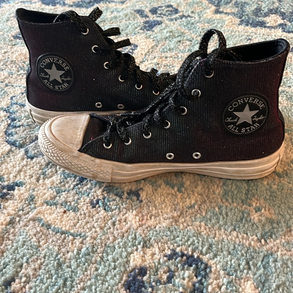 purple iridescent converse